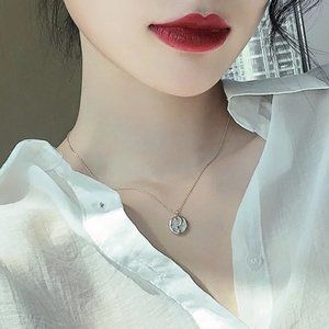 NEW 14k Gold Moon & Star Pendant Necklace